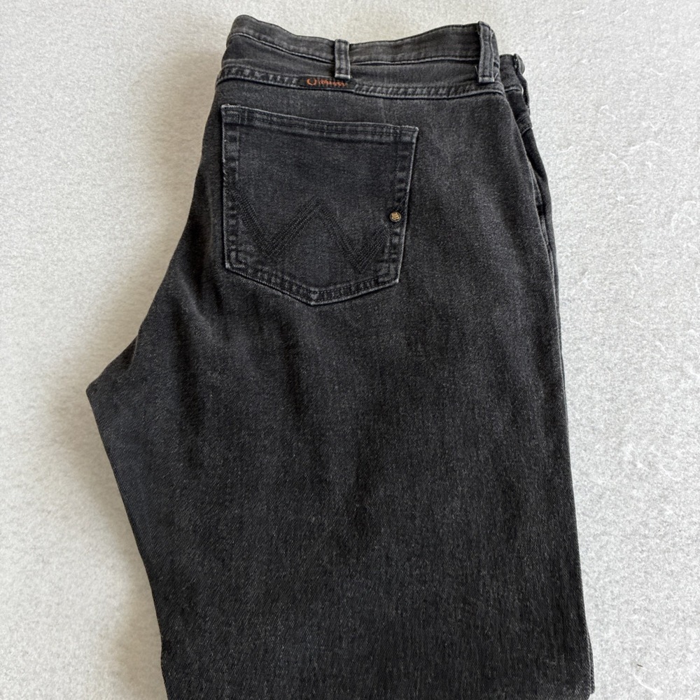 Wrangler Q Baby Bootcut Jeans Womens 19/20x31 Black Western Stretch Rodeo 40x31